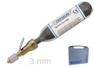 Aparat do kriochirurgii CryoAlfa SUPER CONTACT 3mm z 16g N2O w pudełku