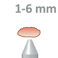 natrysk ø 1-6 mm D1