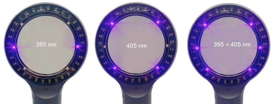 Ultrafiolet 395 i 405 nm