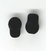 Oliwki do stetoskopów Spirit, bardzo miękkie, duże, wkręcane, czarne