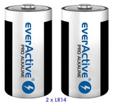 Baterie alkaliczne LR14 C everActive Pro Alkaline 8000 mAh, 2 szt