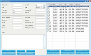 Program Nu-Tek System do diagnostyki i treningu ETS/EMG