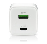 Ładowarka sieciowa 45W everActive GaN SC-450Q USB-C PD PPS USB-A QC4+