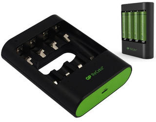 Ładowarka akumulatorowa GP U421 AA/AAA + 4xReCyko 2700 AA + USB 2,1A