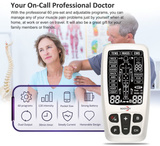 Elektrostymulator RoovJoy R-C4A prądy TENS/EMS z ładowaniem USB