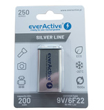 Akumulatorek 9V everActive 6F22 250 mAh Silver Line