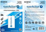 Akumulatorek 9V everActive 6F22 320 mAh Professional Line