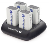 Ładowarka procesorowa everActive NC-109 do akumulatorów 9V 6F22 x4
