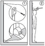 Wzrostomierz mechaniczny SECA 206 zwijany do mocowania na ścianie