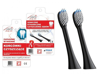 Końcówki do szczoteczki sonicznej HW-BT001 czarne 2 szt.