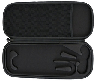 Futerał na stetokop o większych rozmiarach, sztywny czarny