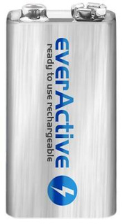 Akumulatorek 9V everActive 6F22 250 mAh Silver Line