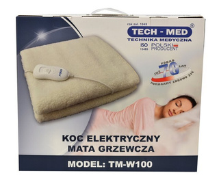 Koc/mata elektryczna TECH-MED TM-W100 przeciwreumatyczna 60W 150x80cm