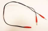 Przewód rozgałęziający FIAB do elektrod pin 2 mm czerwone końcówki