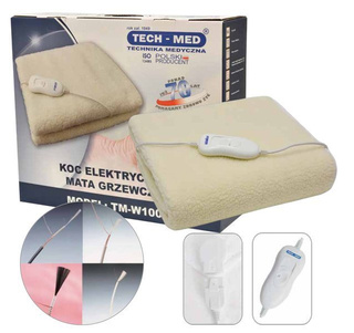 Koc/mata elektryczna TECH-MED TM-W100 przeciwreumatyczna 60W 150x80cm