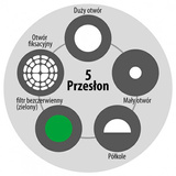 Oftalmoskop kieszonkowy LuxaScope Oculus LED 2.5V czarny
