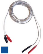 Kabel przedsionkowy FIAB do elektrostymulacji, pin 2 mm, 200 cm, niebieski