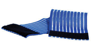 Opaska do mocowania elektrod silikonowych 30x8 cm niebieska